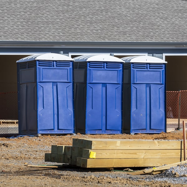 how can i report damages or issues with the porta potties during my rental period in Gold Run CA